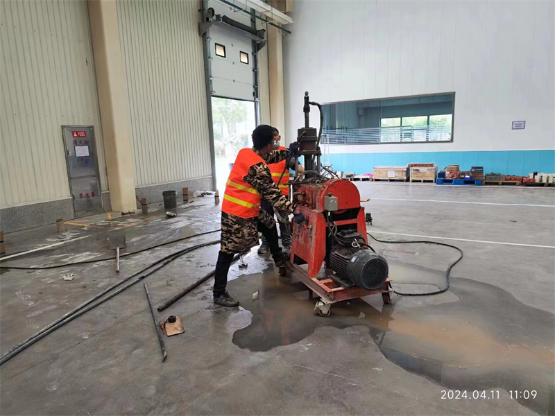 祁东厂房地面下沉塌陷注浆加固施工